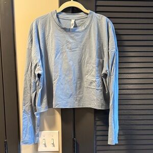 Lululemon Athletica Slate Blue Crew Neck Top